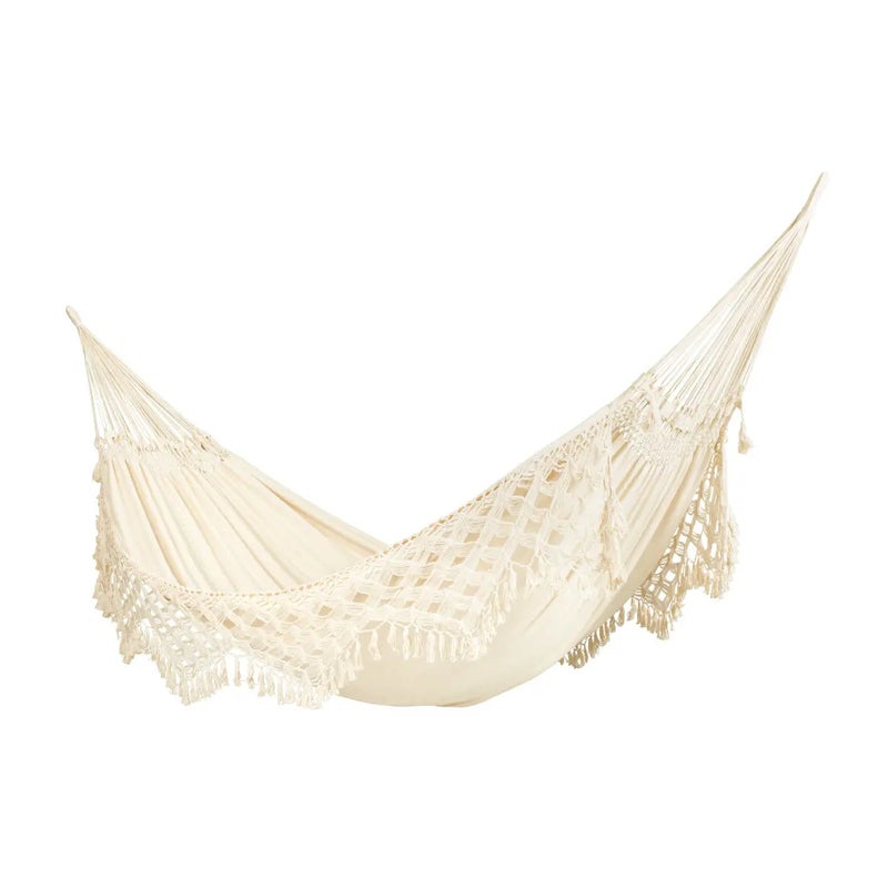 LA SIESTA Bossanova - Kingsize Organic Cotton Hammock (Size XL - 180 cm) (Latte) - Image 1